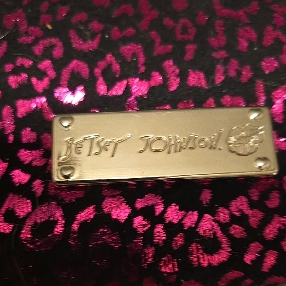 Betsey Johnson Shiny Pink Clutch - Picture 2 of 5